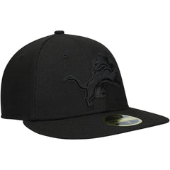 Detroit Lions New Era Black on Black Low Profile 59FIFTY II Fitted Hat - Black online