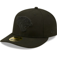 Jacksonville Jaguars New Era Black on Black Low Profile 59FIFTY II Fitted Hat - Black for sale