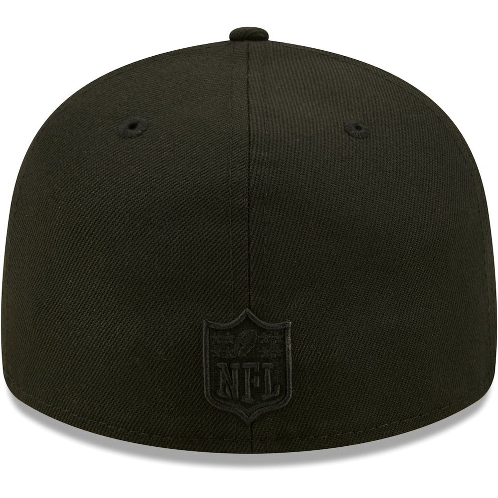 Jacksonville Jaguars New Era Black on Black Low Profile 59FIFTY II Fitted Hat - Black for sale