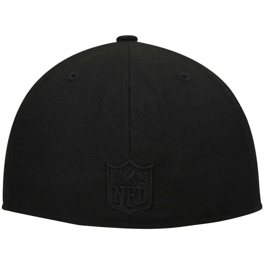 New Orleans Saints New Era Historic Logo Black on Black Low Profile 59FIFTY II Fitted Hat - Black cheap
