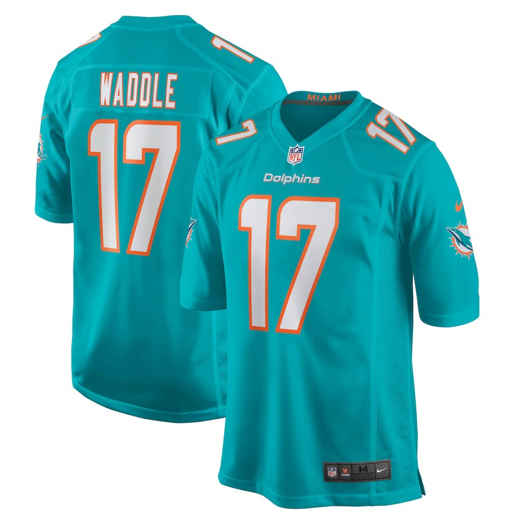 Jaylen Waddle Miami Dolphins Game Player Jersey - Aqua | Nike cheap