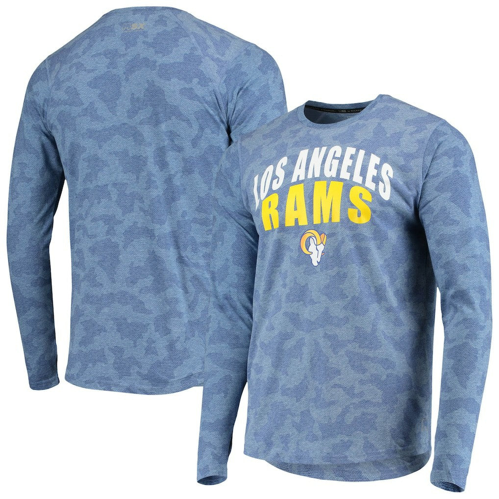 Los Angeles Rams MSX by Michael Strahan Camo Performance Long Sleeve T-Shirt - Royal discount