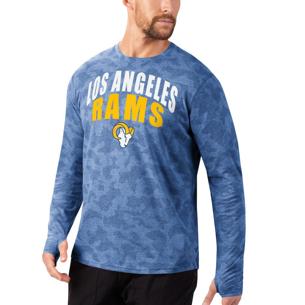 Los Angeles Rams MSX by Michael Strahan Camo Performance Long Sleeve T-Shirt - Royal discount
