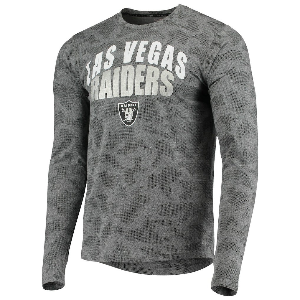 Las Vegas Raiders MSX by Michael Strahan Camo Performance Long Sleeve T-Shirt - Black outlet