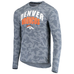 Denver Broncos MSX by Michael Strahan Camo Performance Long Sleeve T-Shirt - Navy outlet