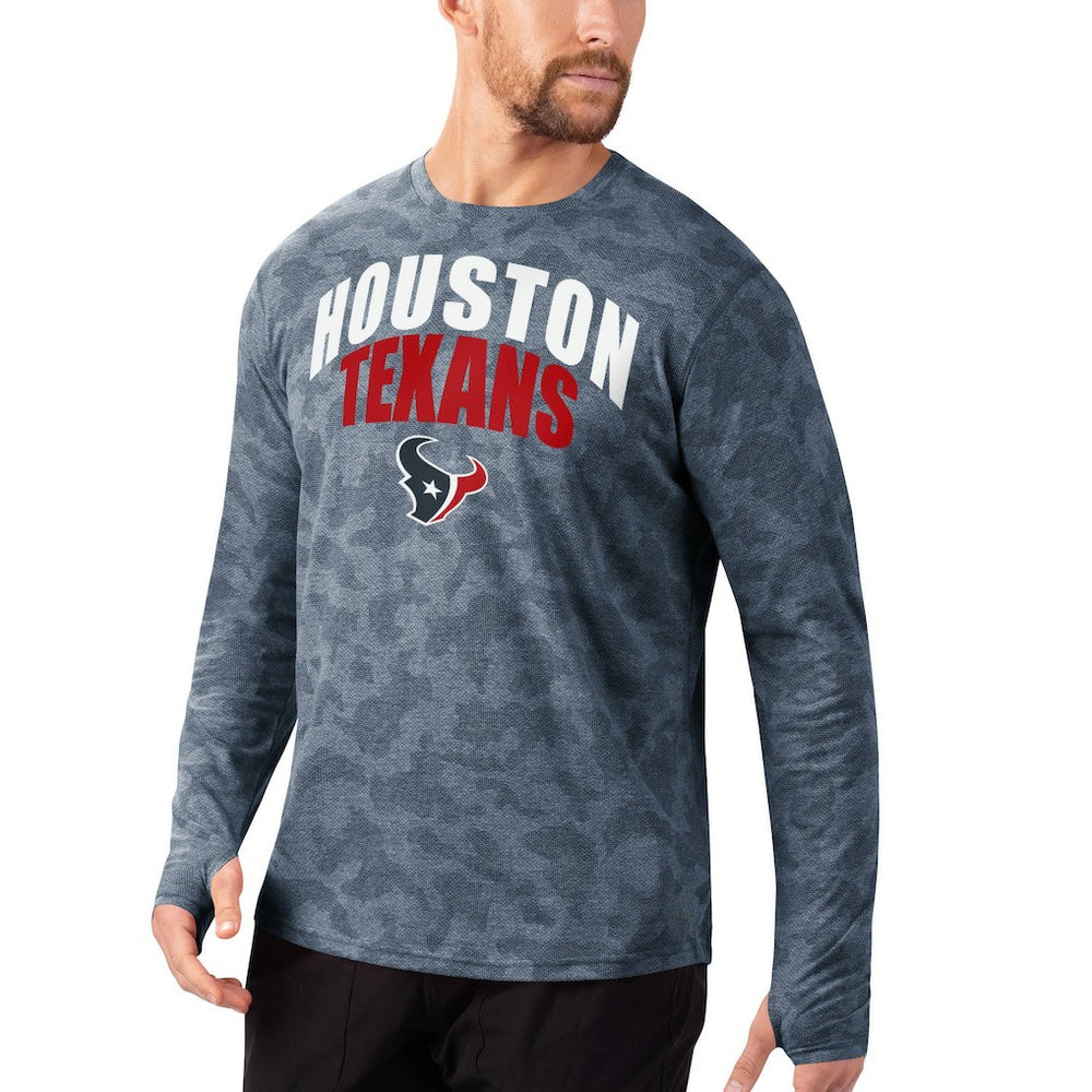 Houston Texans MSX by Michael Strahan Camo Performance Long Sleeve T-Shirt - Navy online