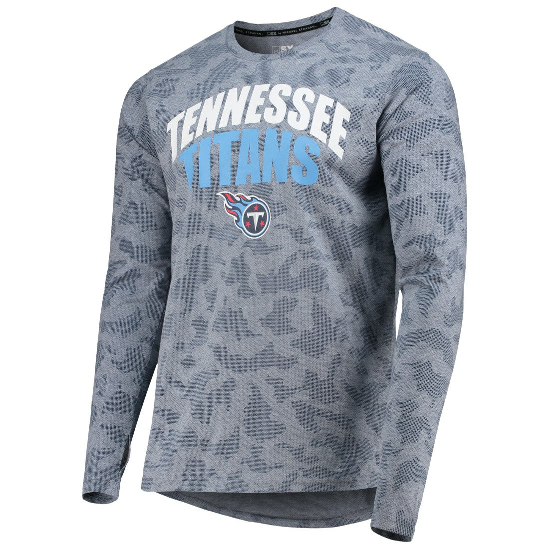 Tennessee Titans MSX by Michael Strahan Camo Long Sleeve T-Shirt - Navy cheap