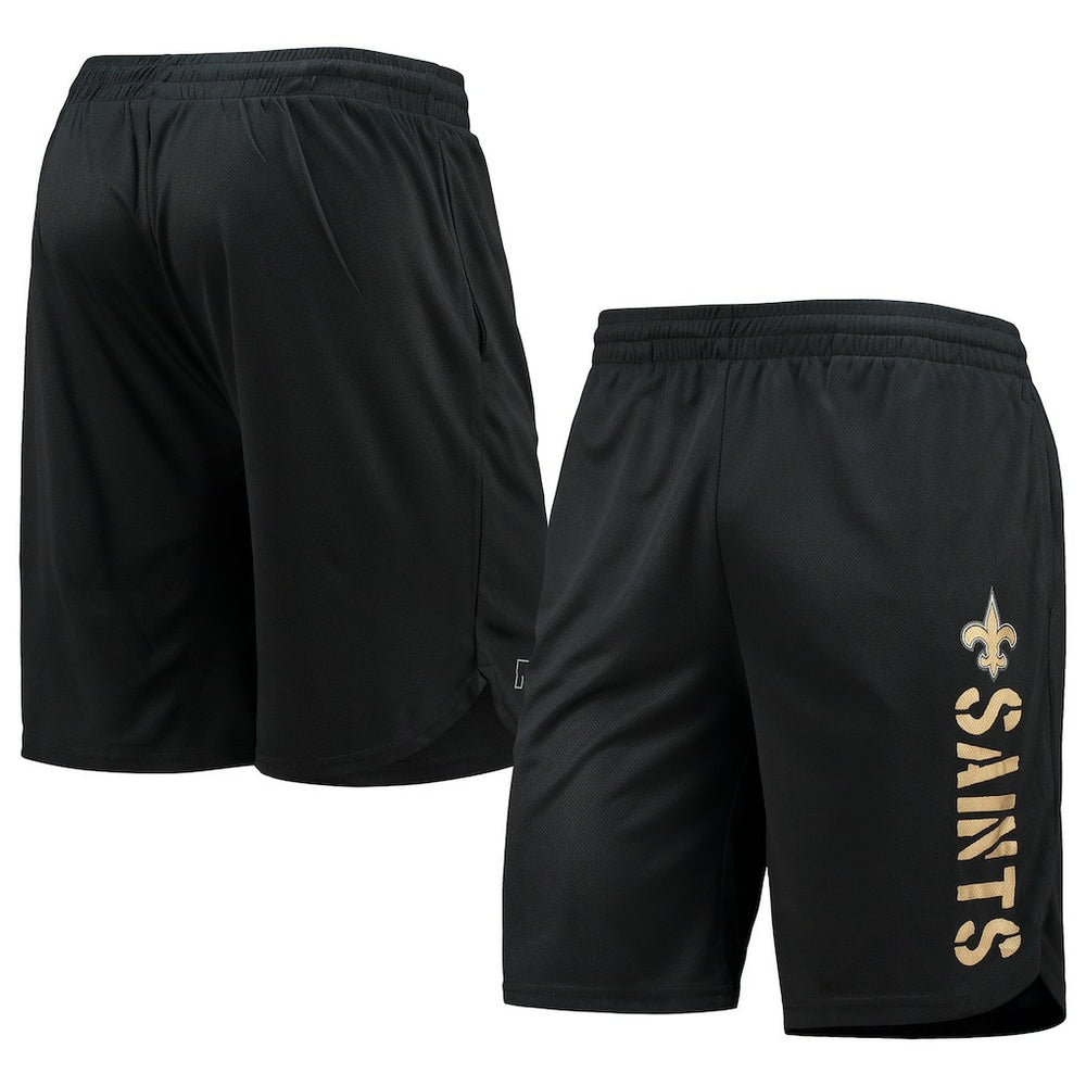 New Orleans Saints MSX by Michael Strahan Training Shorts - Black sale