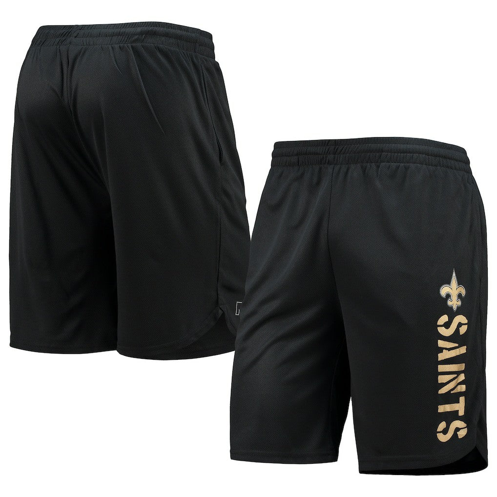 New Orleans Saints MSX by Michael Strahan Training Shorts - Black sale