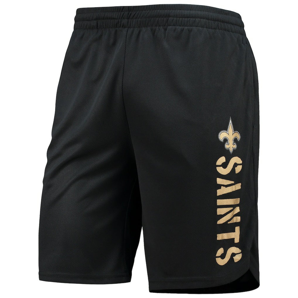 New Orleans Saints MSX by Michael Strahan Training Shorts - Black sale