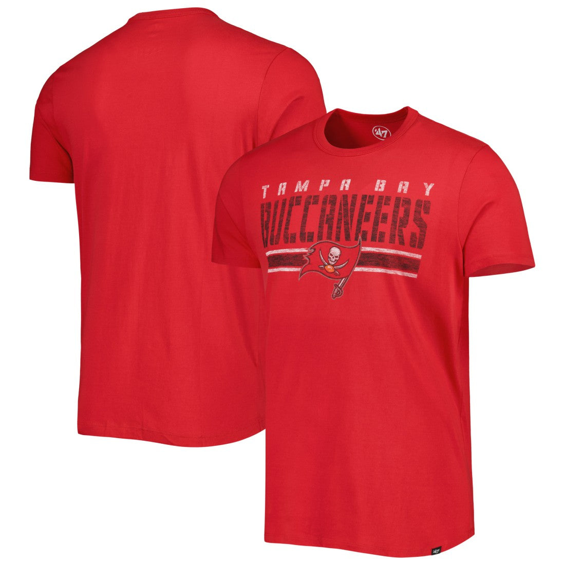 Tampa Bay Buccaneers '47 Team Stripe T-Shirt - Red on sale