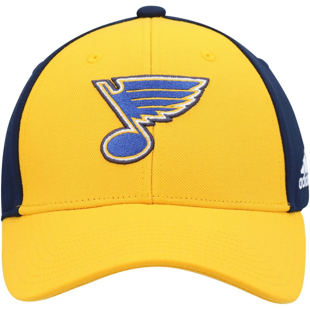 St. Louis Blues adidas Team Adjustable Hat Gold/Navy