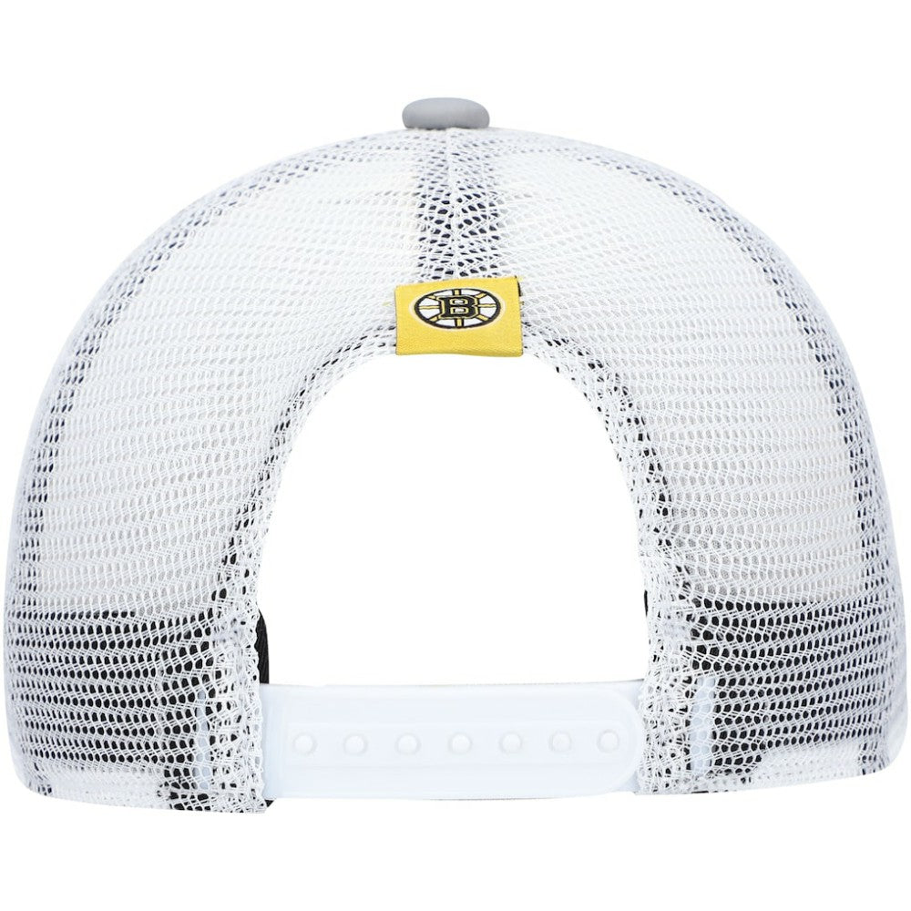 Boston Bruins adidas Women's Foam Trucker Snapback Hat Gray/White