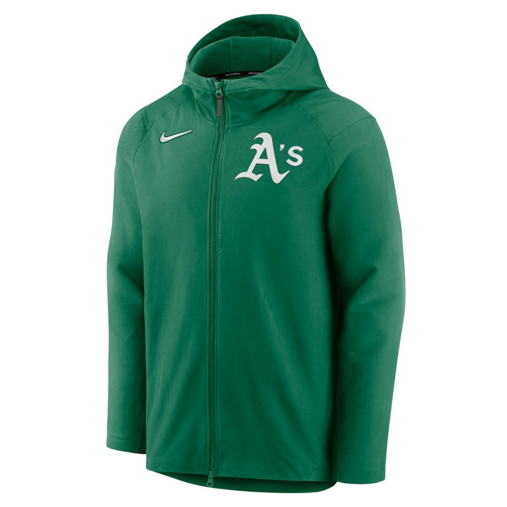 Athletics Authentic Collection Performance Raglan Full-Zip Hoodie - Kelly Green | Nike
