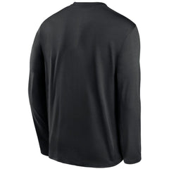 Miami Marlins Authentic Collection Performance Long Sleeve T-Shirt - Black | Nike