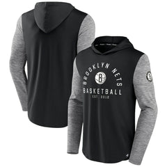 Brooklyn Nets Deep Rotation Performance Pullover Hoodie - Black/Heathered Charcoal | Fanatics sale