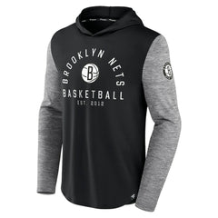 Brooklyn Nets Deep Rotation Performance Pullover Hoodie - Black/Heathered Charcoal | Fanatics sale