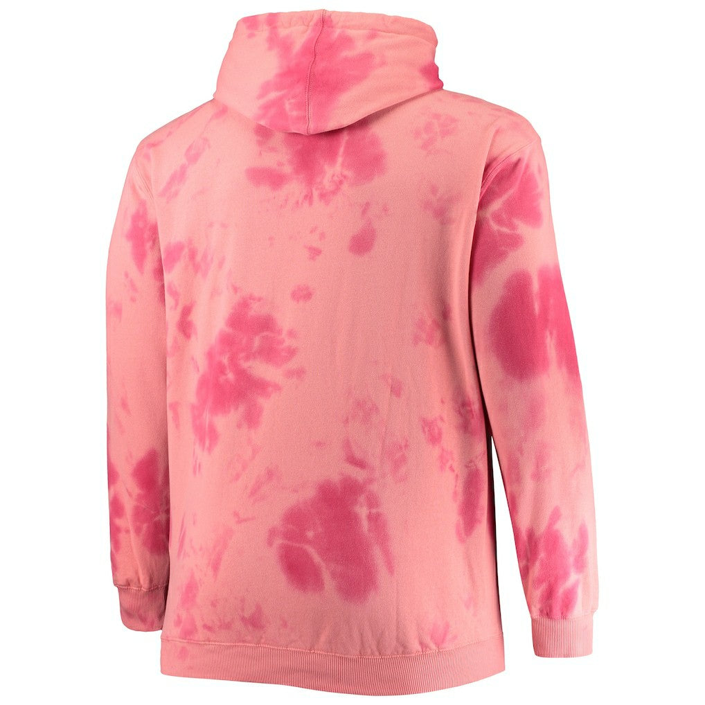 Chicago Bulls Big & Tall Wordmark Cloud Dye Pullover Hoodie - Red | Fanatics discount