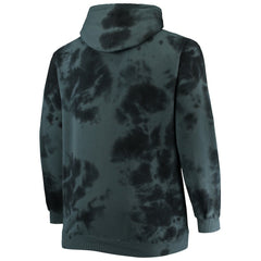 Brooklyn Nets Big & Tall Wordmark Cloud Dye Pullover Hoodie - Black | Fanatics discount