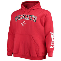 Houston Rockets Big & Tall Team Wordmark Pullover Hoodie sale - Red | Fanatics shop