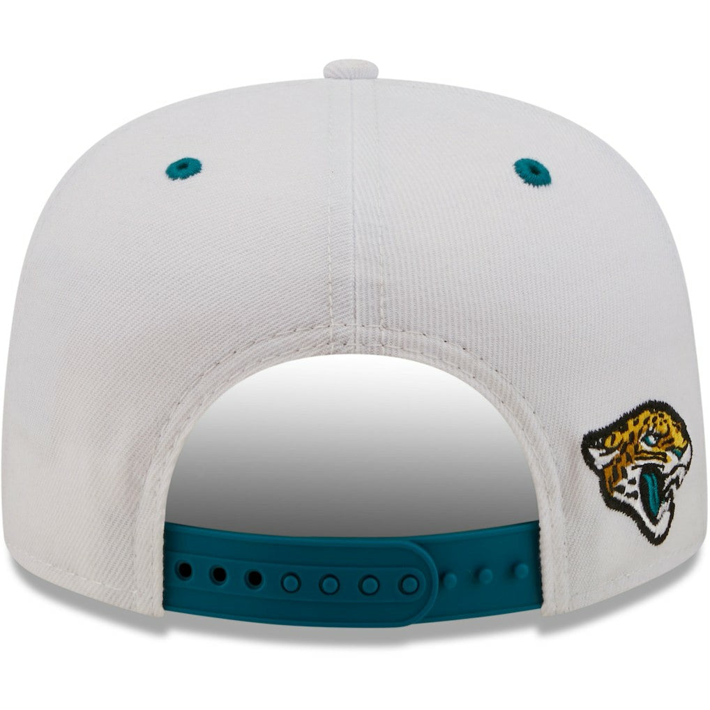 Jacksonville Jaguars New Era Sparky Original 9FIFTY Snapback Hat - White/Teal online