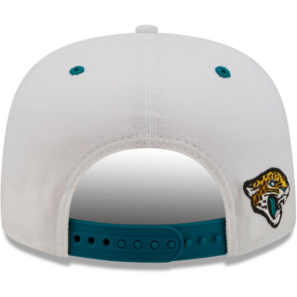 Jacksonville Jaguars New Era Sparky Original 9FIFTY Snapback Hat - White/Teal online