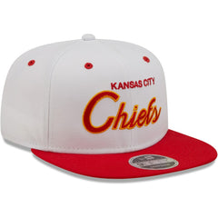 Kansas City Chiefs New Era Sparky Original 9FIFTY Snapback Hat - White/Red sale