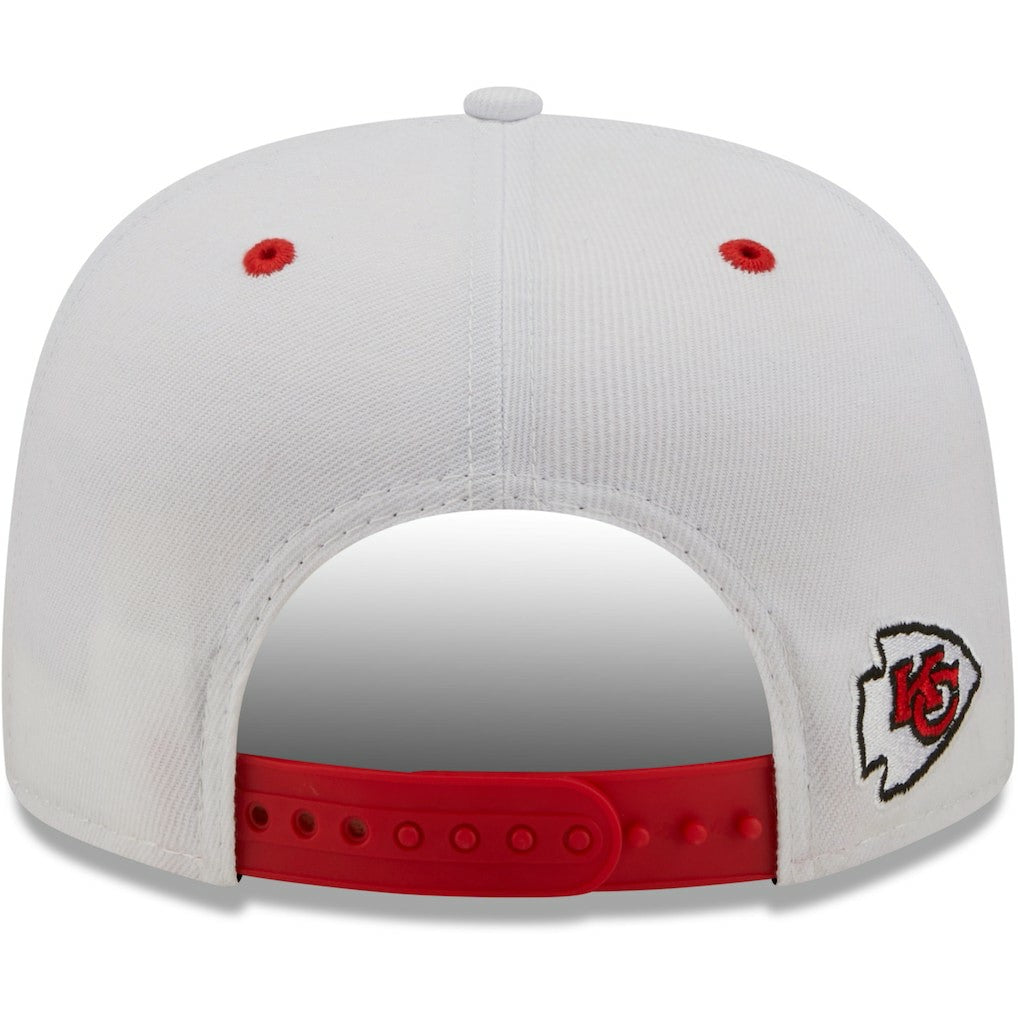 Kansas City Chiefs New Era Sparky Original 9FIFTY Snapback Hat - White/Red sale