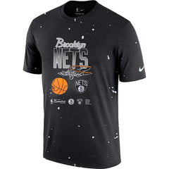 Brooklyn Nets Courtside Splatter T-Shirt - Black | Nike sale