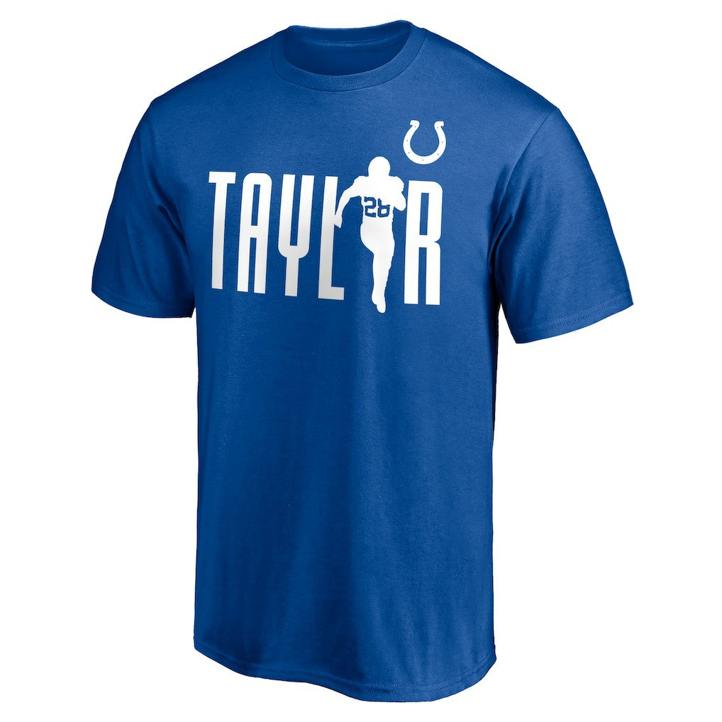 Jonathan Taylor Indianapolis Colts Checkdown T-Shirt - Royal cheap