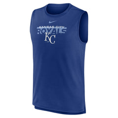 Kansas City Royals Knockout Stack Exceed Performance Muscle Tank Top -Royal | Nike