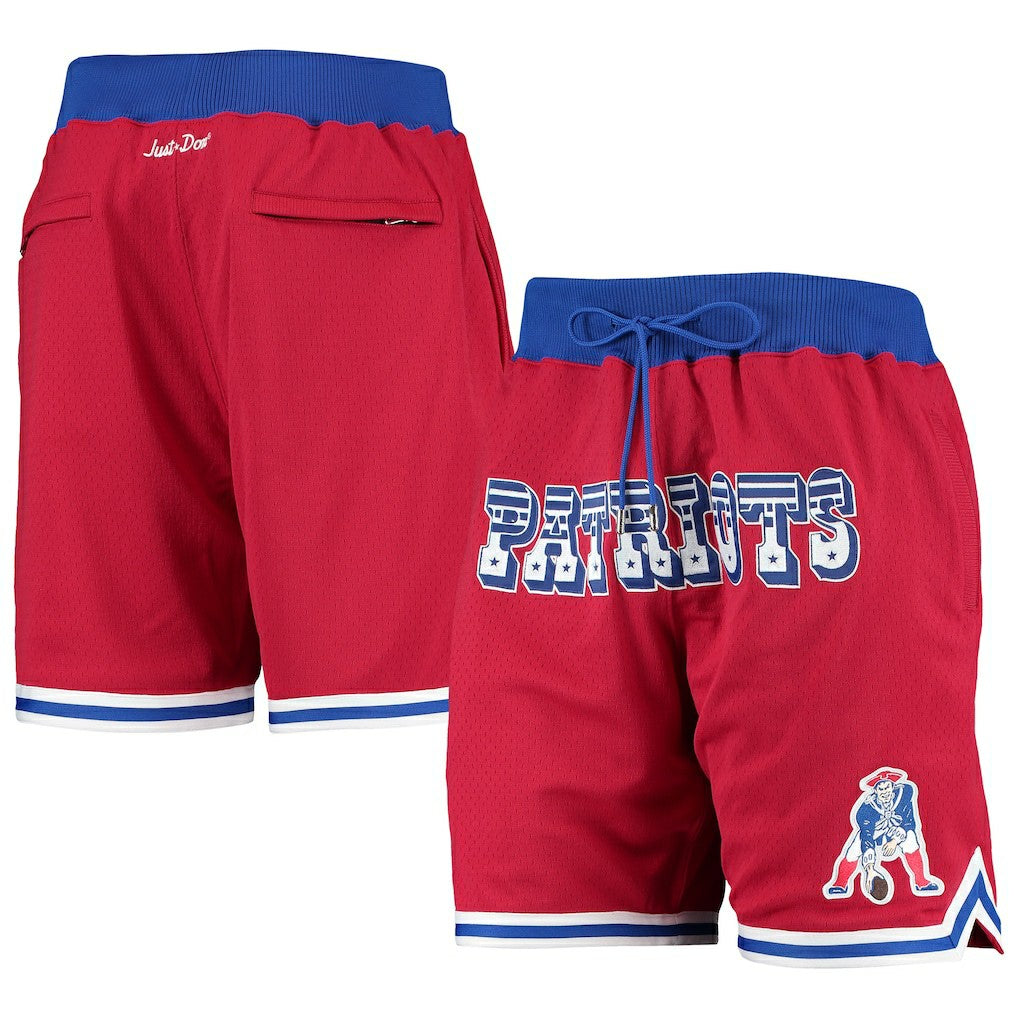 New England Patriots Just Don Gold Rush Shorts - Red outlet