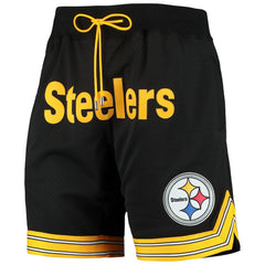 Pittsburgh Steelers Just Don Gold Rush Shorts - Black online