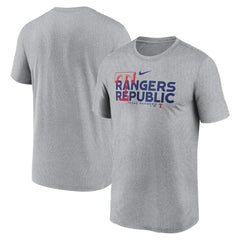 Texas Rangers Local Rep Legend Performance T-Shirt - Heathered Charcoal | Nike