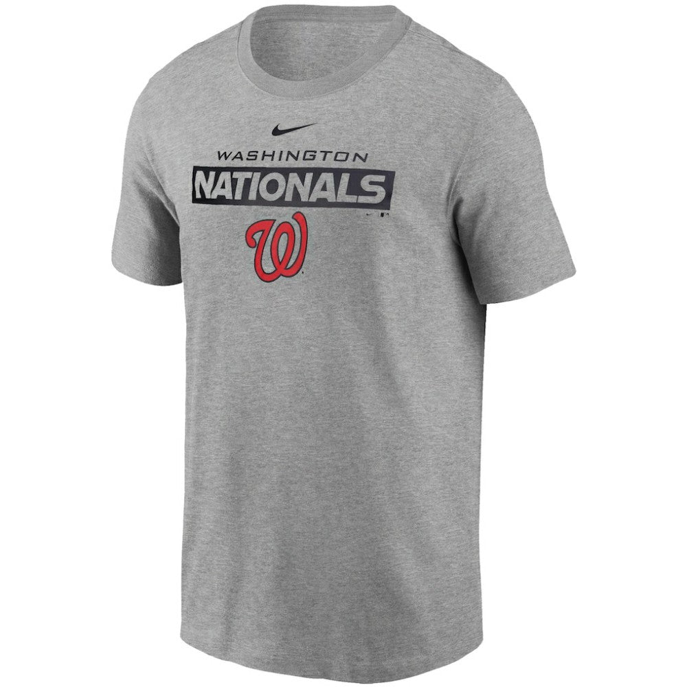 Washington Nationals Team T-Shirt - Heather Gray | Nike
