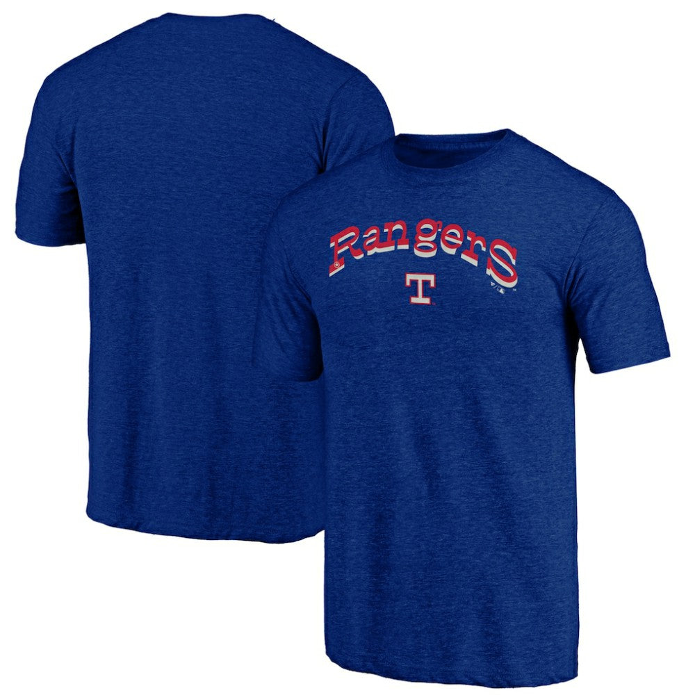 Texas Rangers Cooperstown Collection Series Sweep Tri-Blend T-Shirt - Heather Royal