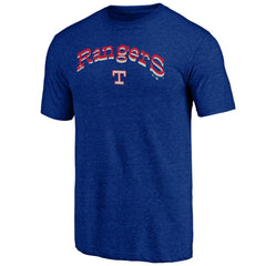 Texas Rangers Cooperstown Collection Series Sweep Tri-Blend T-Shirt - Heather Royal