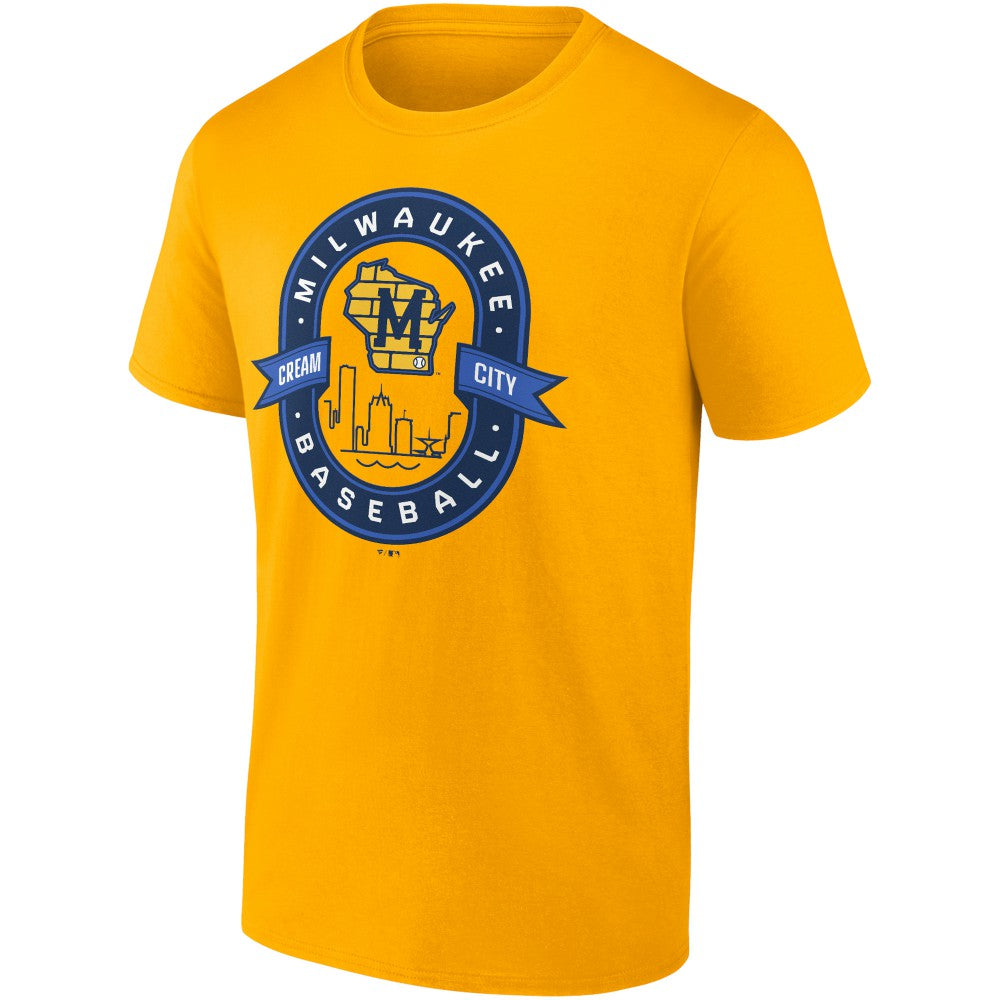 Milwaukee Brewers Iconic Glory Bound T-Shirt - Gold