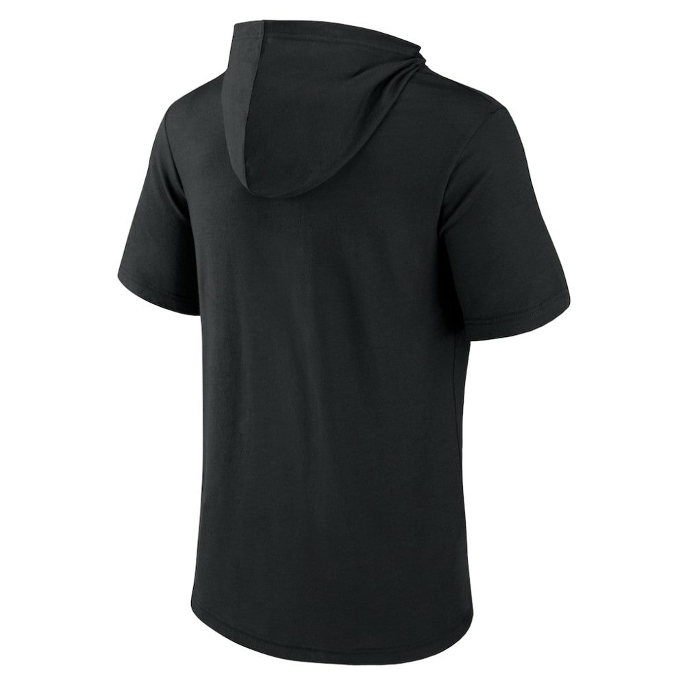 San Francisco Giants Iconic Rebel Short Sleeve Hooded Top - Black