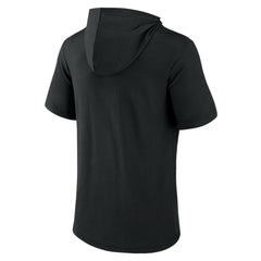 San Francisco Giants Iconic Rebel Short Sleeve Hooded Top - Black