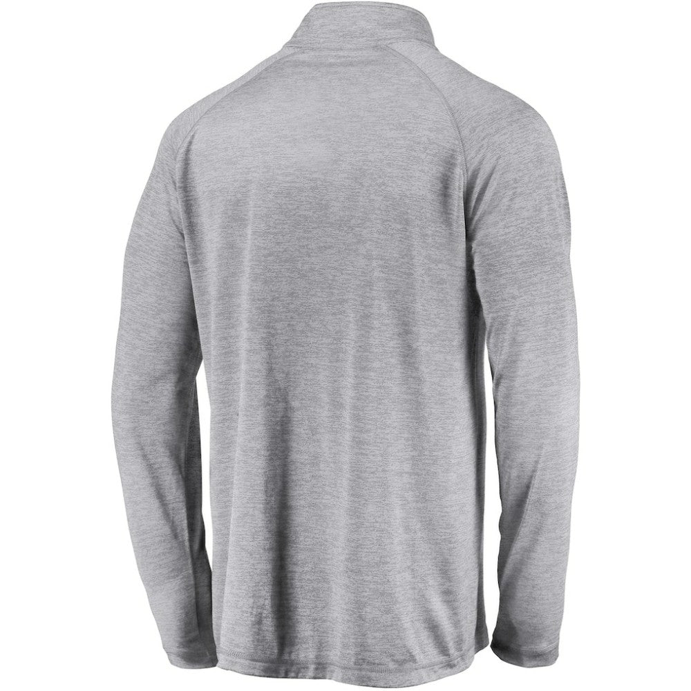 San Diego Padres Primary Logo Quarter-Zip Raglan Jacket - Gray