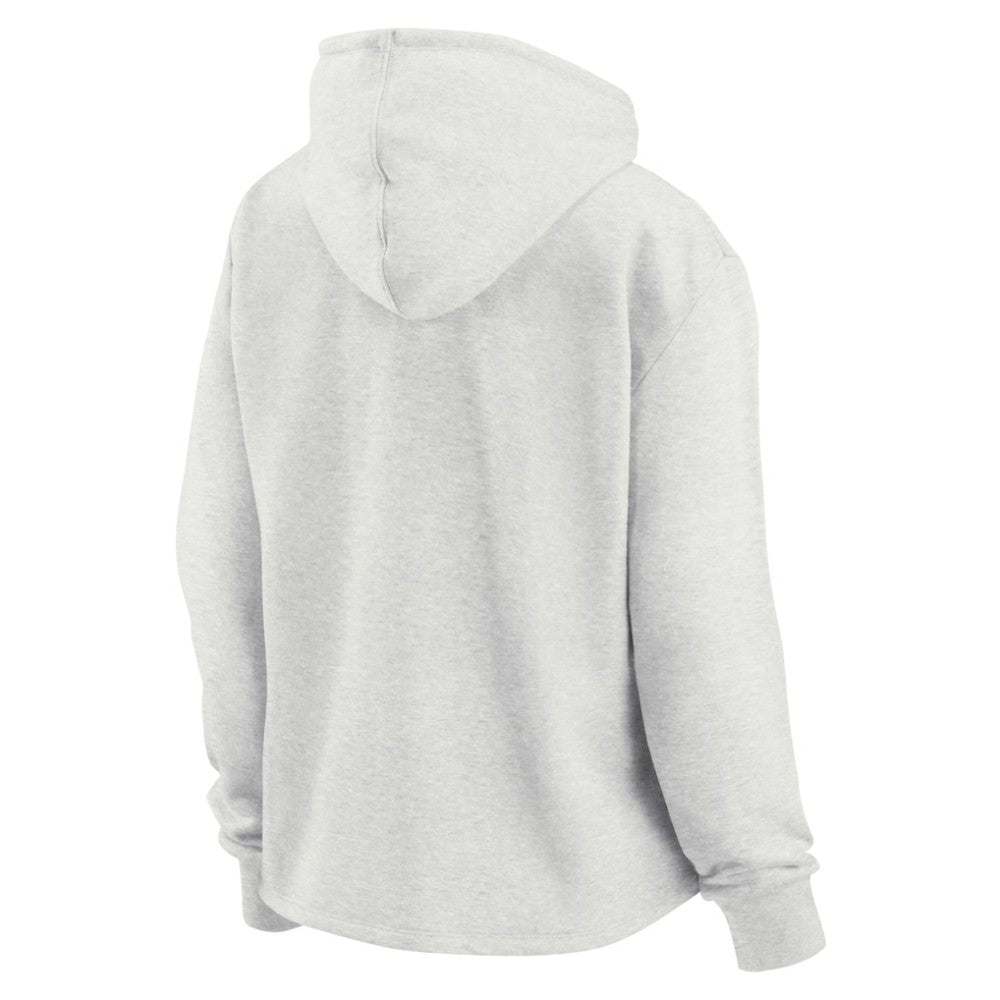 Chicago Blackhawks Fanatics Women's True Classics Legacy Quarter-Zip Hoodie Ash