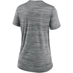 Chicago White Sox Women's Authentic Collection Velocity Performance V-Neck T-Shirt - Anthracite | Nike
