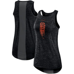 San Francisco Giants Women's Logo Fade High Neck Performance Tank Top - Black | Nike