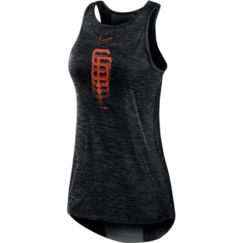 San Francisco Giants Women's Logo Fade High Neck Performance Tank Top - Black | Nike