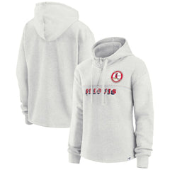 St. Louis Cardinals Women's True Classics Legacy Quarter-Zip Hoodie - Oatmeal