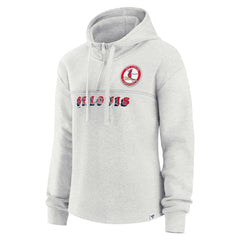 St. Louis Cardinals Women's True Classics Legacy Quarter-Zip Hoodie - Oatmeal