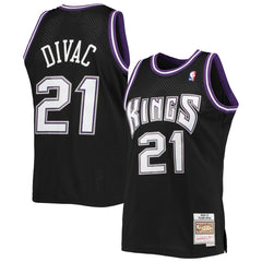 Vlade Divac Sacramento Kings 2000/01 Hardwood Classics Swingman Jersey - Black | Mitchell & Ness cheap
