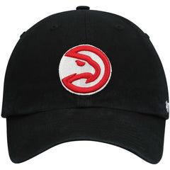 Atlanta Hawks '47 Core Logo Clean Up Adjustable Hat - Black | 47 brand discount