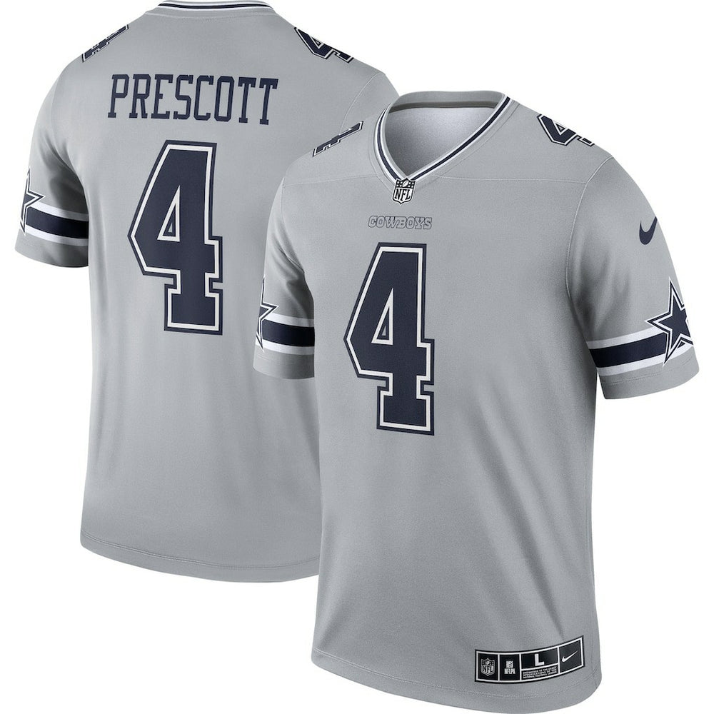Dak Prescott Dallas Cowboys Inverted Legend Player Performance Top - Gray | Nike sale